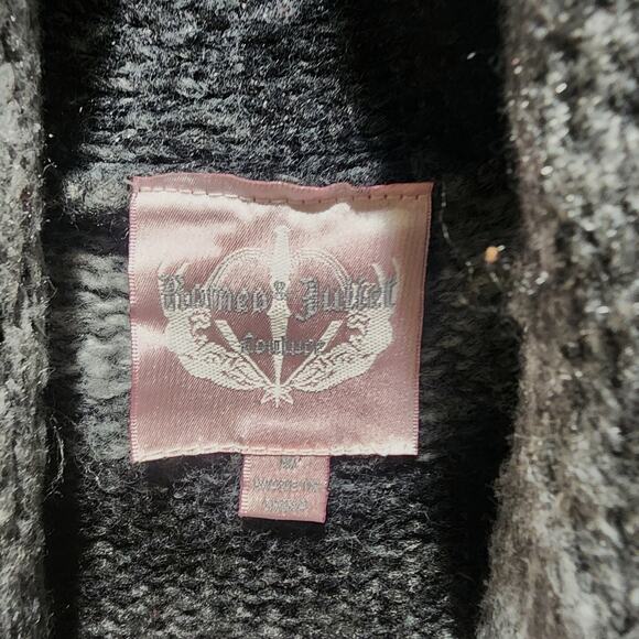 Romeo & Juliet Couture Ombre Stripe Long Open Knit Cardigan M - Picture 4 of 9